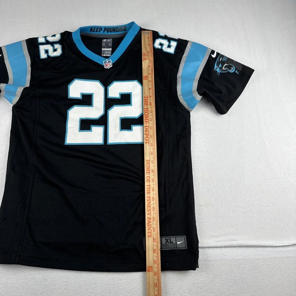 Christian McCaffrey Carolina Panthers Boys XL  Nike NFL Jersey Black (18/20)